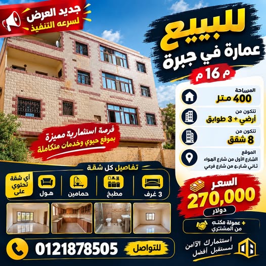 عمارة للبيع - الخرطوم - جبرة